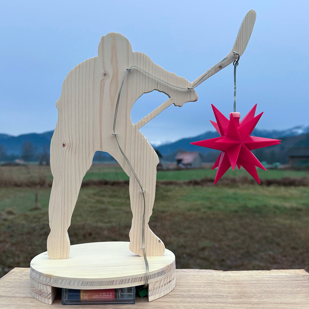 Holz-Eishockeyspieler